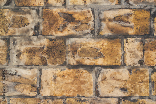 Rustic brick pattern flooring