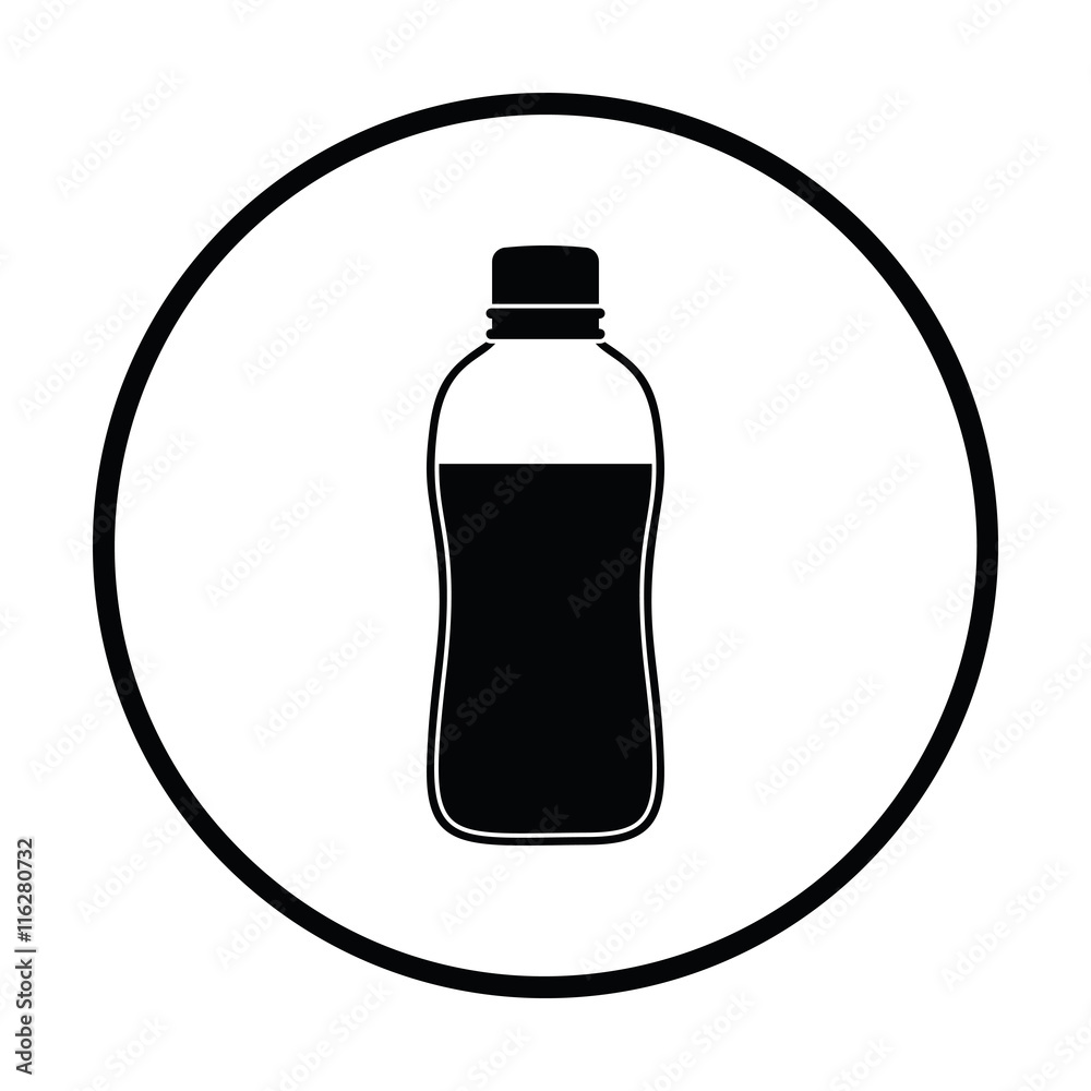 Sport bottle of drink icon