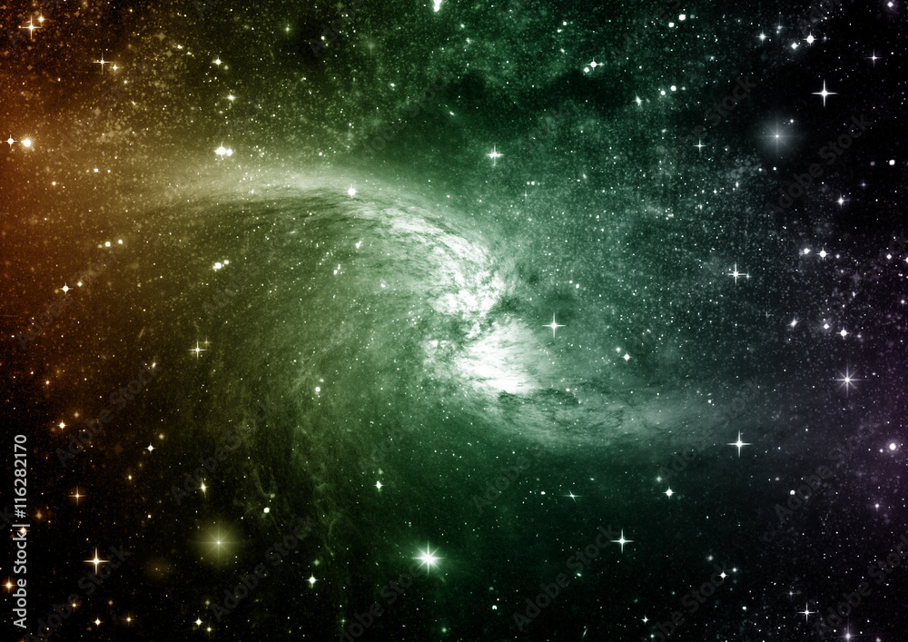 Naklejka premium galaxy in a free space