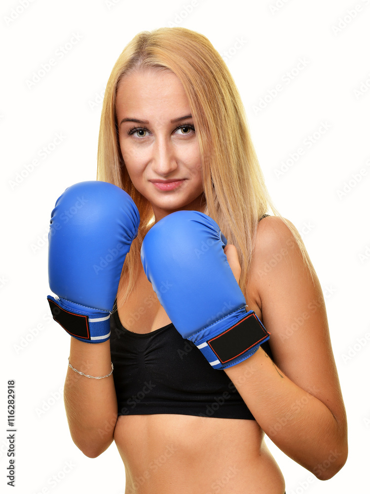 Woman boxer