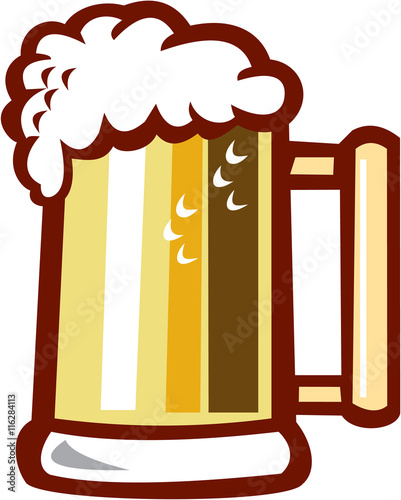 Beer Stein Isolated Retro
