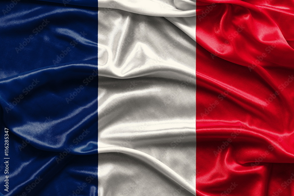 Fabric texture - the flag of France
