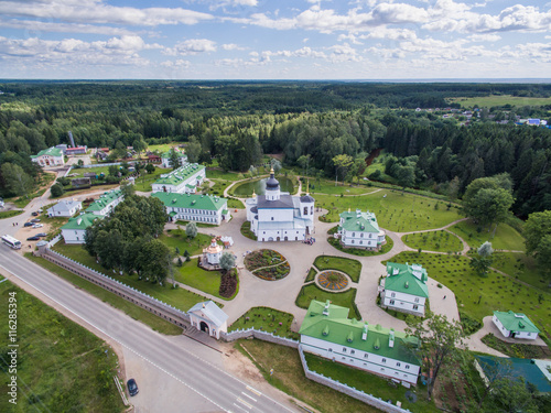 spaso-elizarovskiy traditional monastery in Pskov Russia