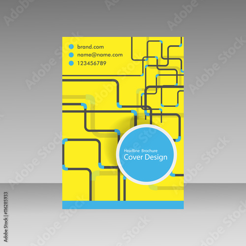 Pipe Vector template brochure