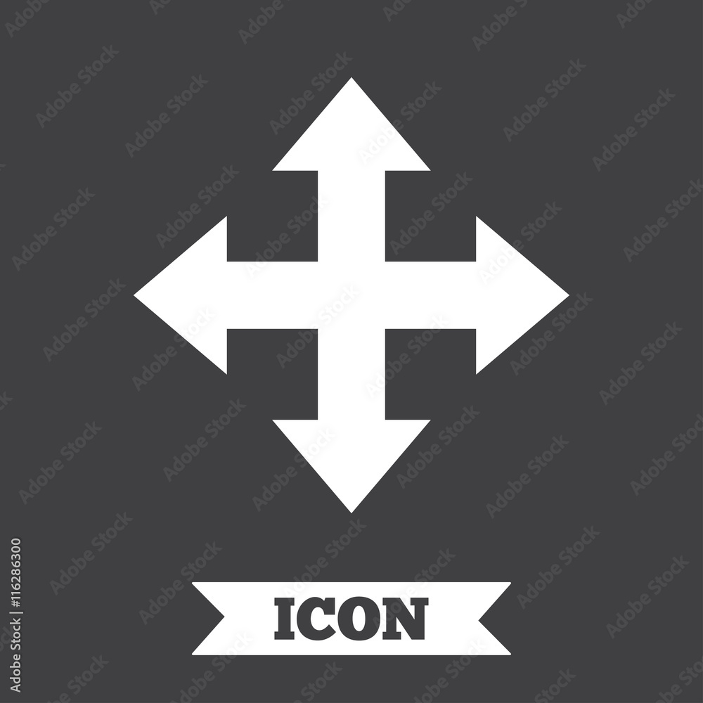 Fullscreen sign icon. Arrows symbol. Fullscreen sign icon. Arrows symbol.