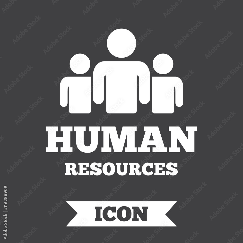 Human resources sign icon. HR symbol. Human resources sign icon. HR symbol.