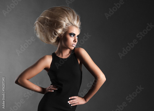 Woman with Futuristic Hairdo © Restyler