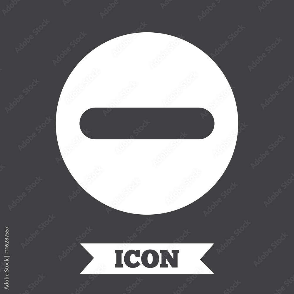 Minus sign icon. Negative symbol. Minus sign icon. Negative symbol.