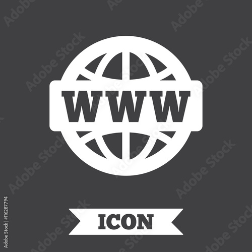 WWW sign icon. World wide web symbol.