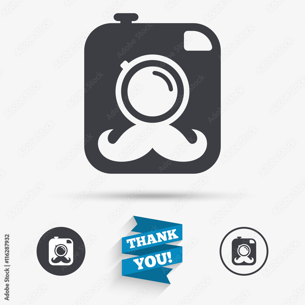 Hipster photo camera sign icon. Retro camera. Hipster photo camera sign icon. Retro camera.