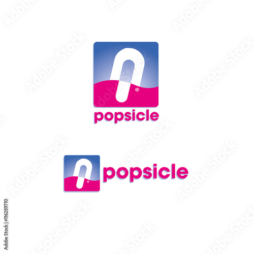 Logo paleta de helado / popsicle