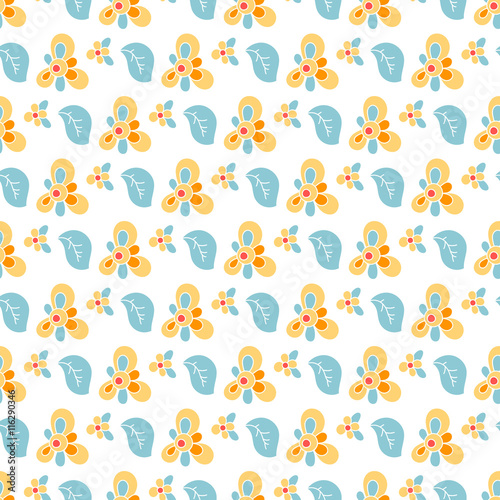 Seamless Floral Pattern for Patchwork