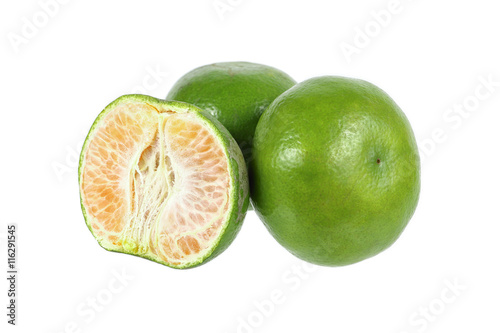 mandarin oranges isolated on white