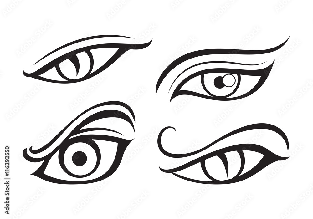 eye tattoo, vector eye tattoo, vector