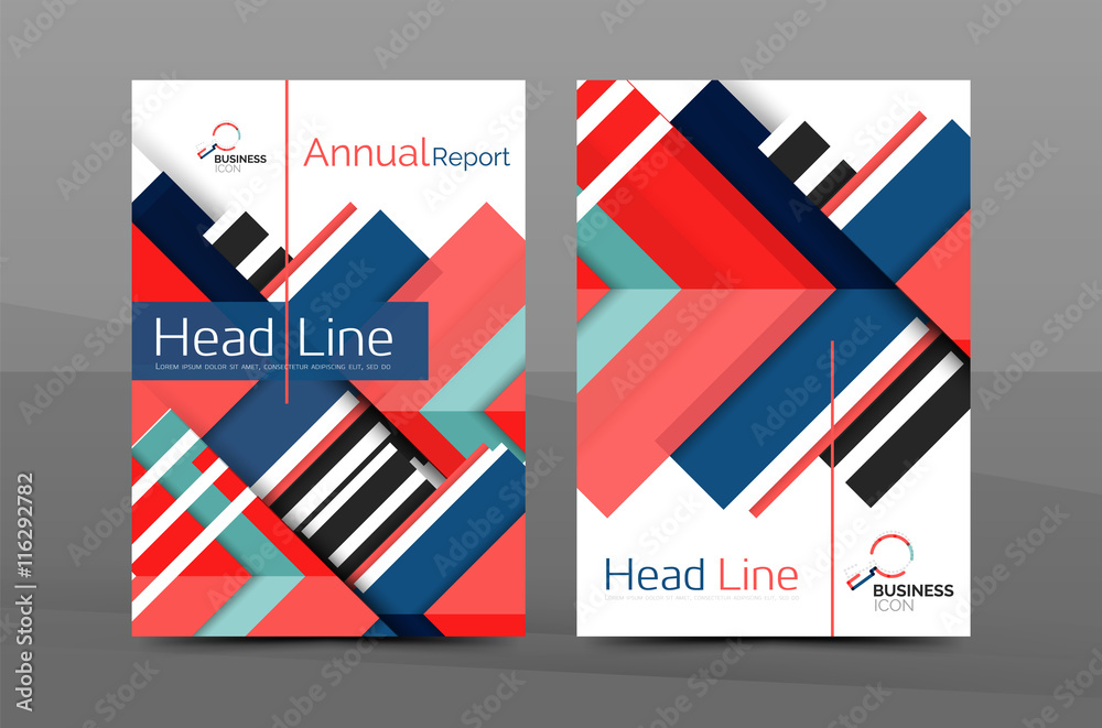 Colorful annual report cover