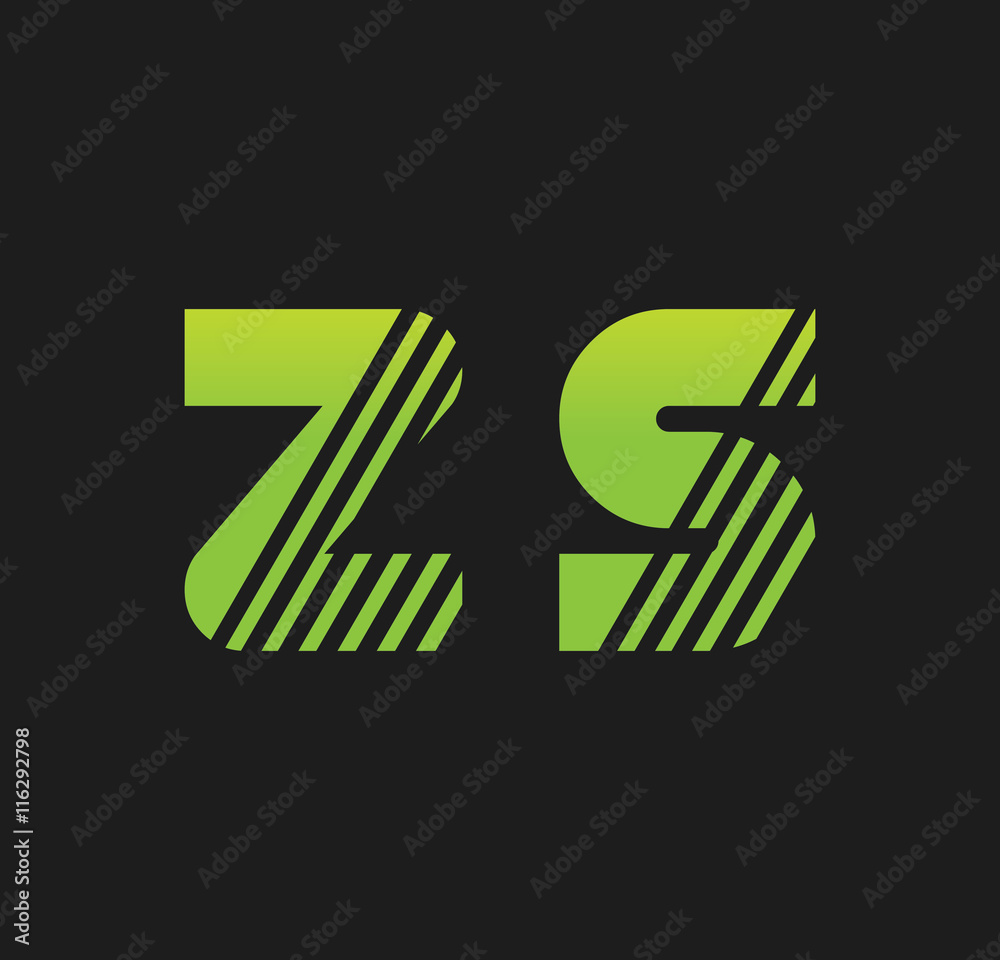 zs initial green with strip zs initial green with strip