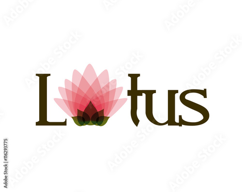 pink lotus flower  isolated icon design, vector illustration  graphic 
