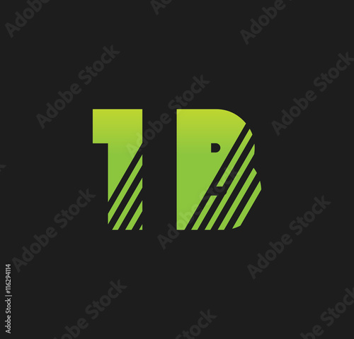 1b initial green with strip