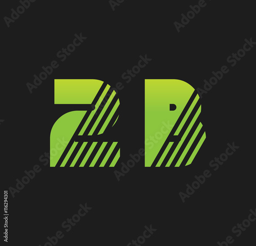 2b initial green with strip