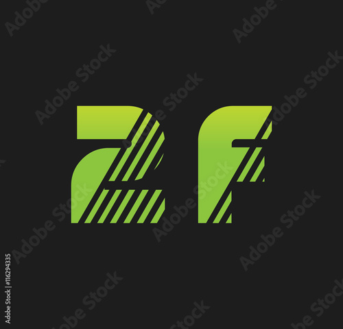 2f initial green with strip