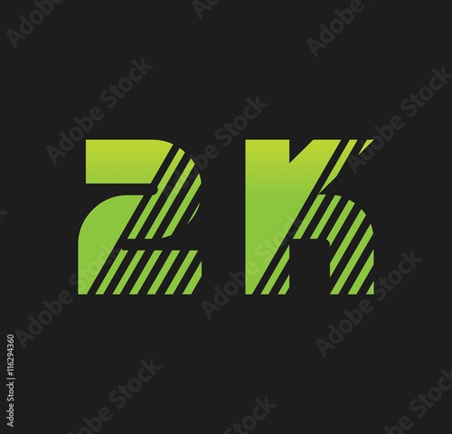 2k initial green with strip