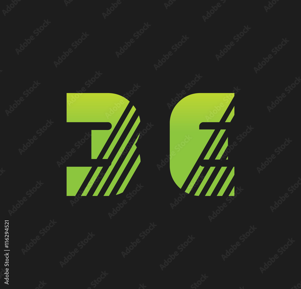 3e initial green with strip 3e initial green with strip