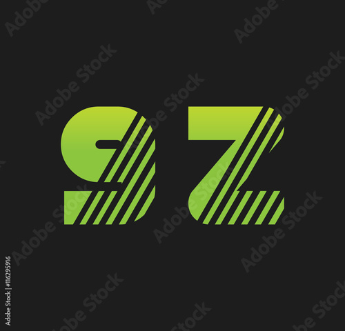 9z initial green with strip