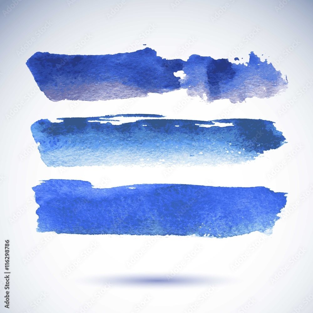 Blue watercolor splatters Blue watercolor splatters