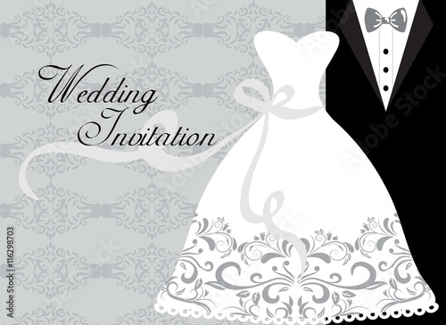 Minimalist wedding card