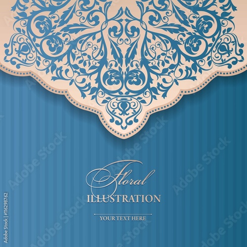 Floral invitation card