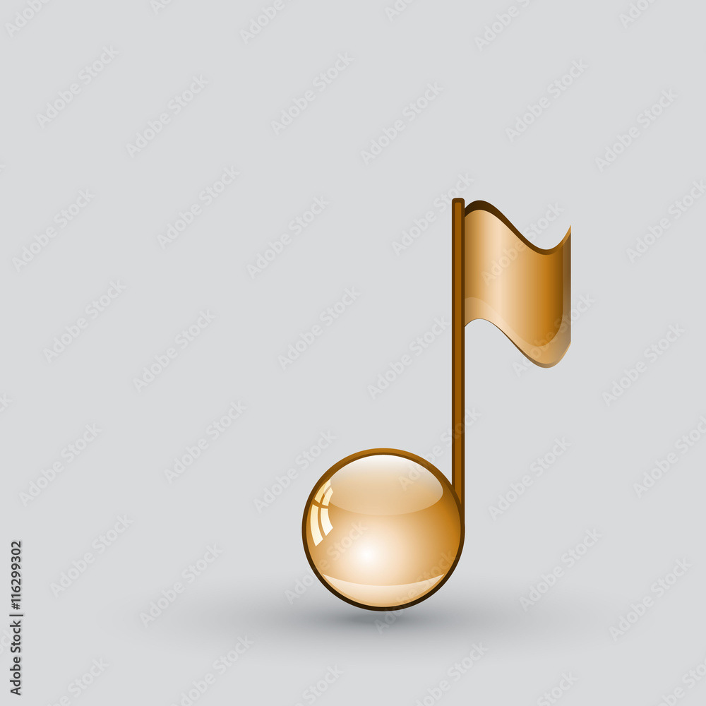 Note sing icon. Musical symbol Note sing icon. Musical symbol