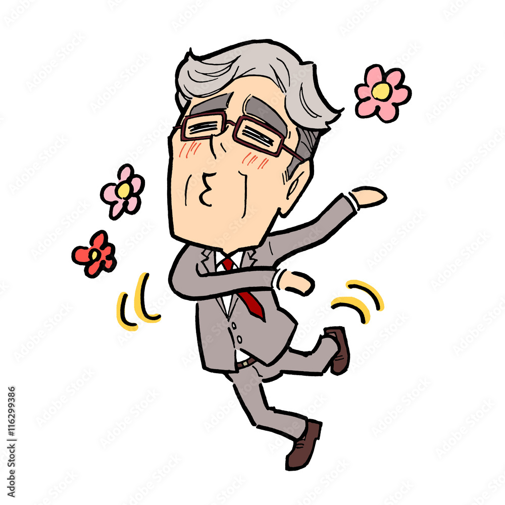おどける初老の男性 Stock イラスト Adobe Stock おどける初老の男性 Stock イラスト Adobe Stock