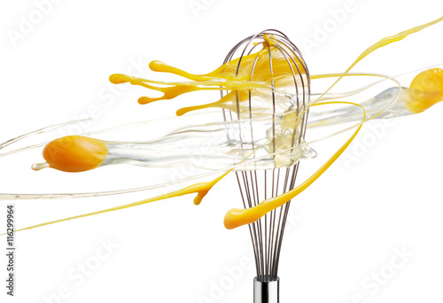 whisk beating eggs photo