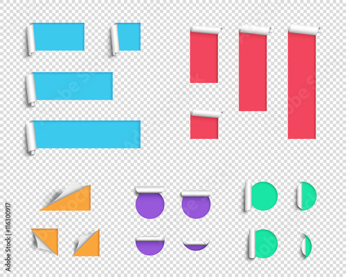 Label Origami Blank 3d Big Vector Template Transparent