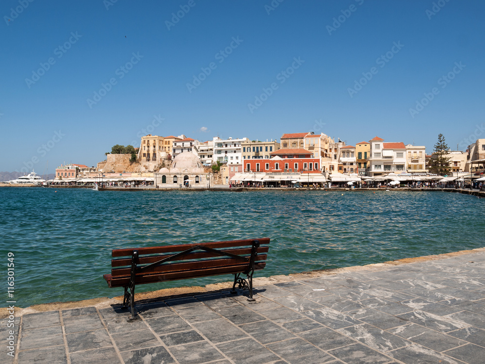 Old Venetian harbour in Chania. Crete, Greece Old Venetian harbour in Chania. Crete, Greece