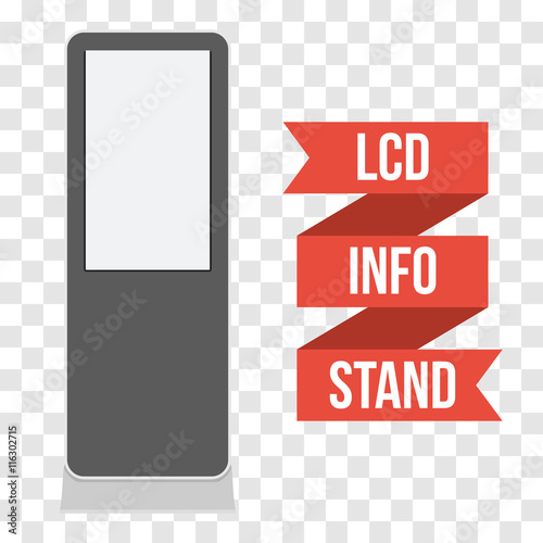 Trade show booth LCD TV Info stand.