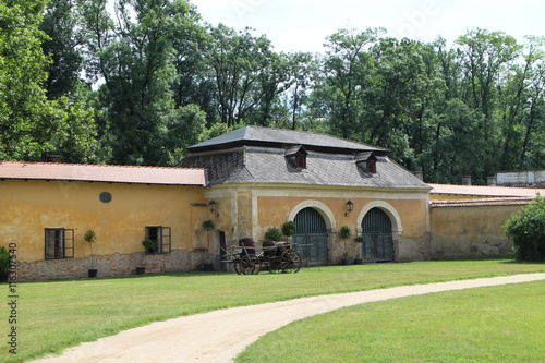 Farming building, castle Milotice, Moravia, Chzech republic