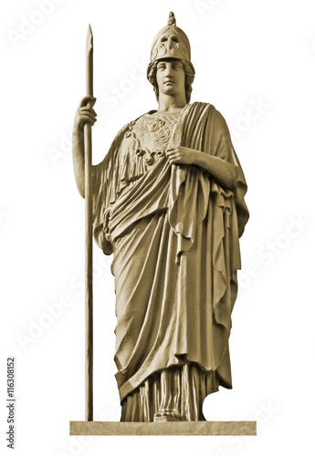 Classical Greek goddess Athena statue