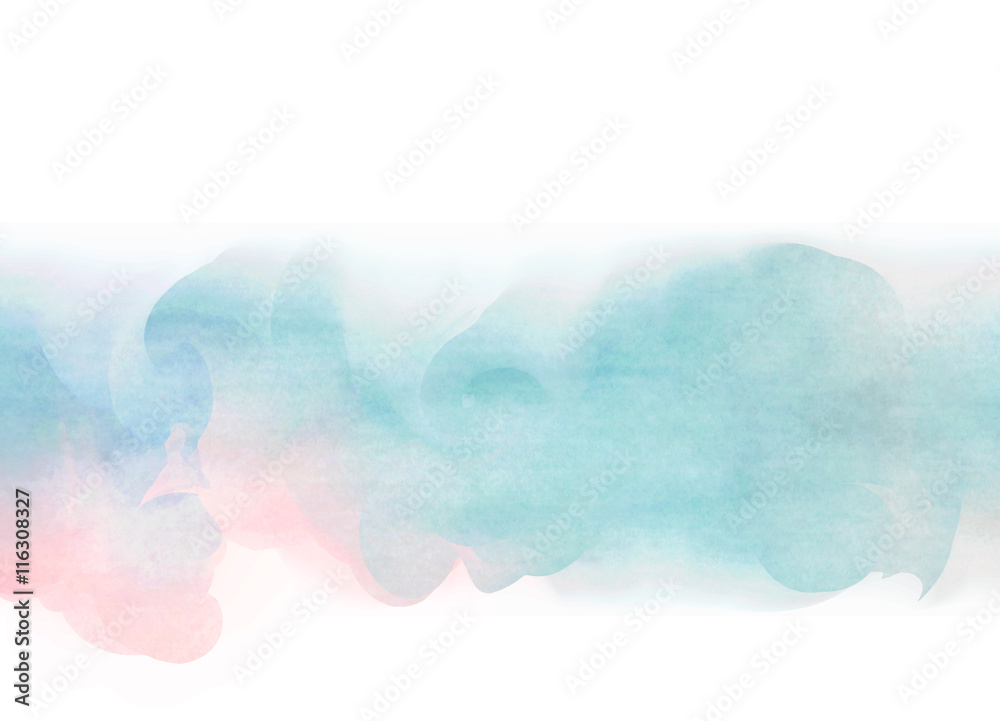 Abstract digital watercolor background painting. 