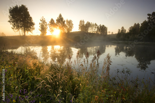 Kashubia, Poland./ Sunrise photo