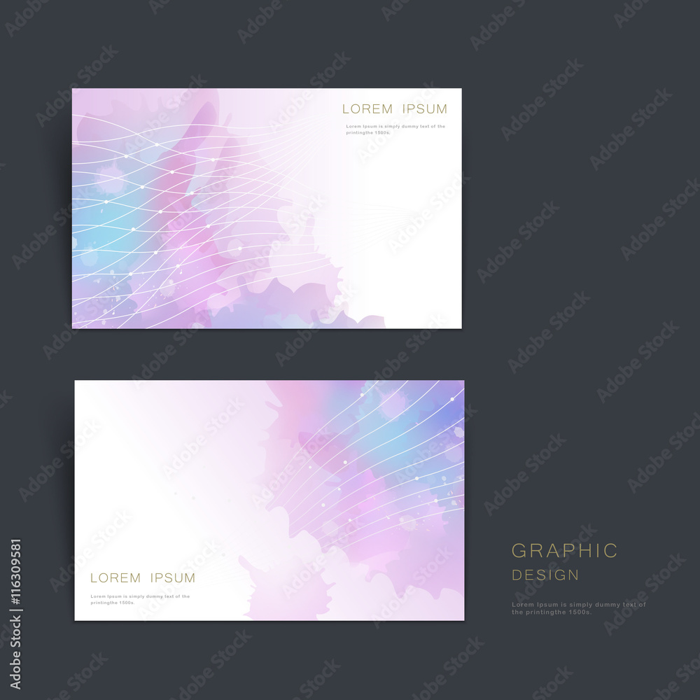 abstract business card