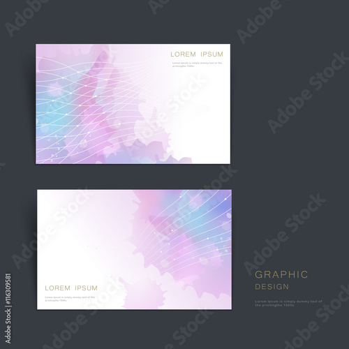 abstract business card