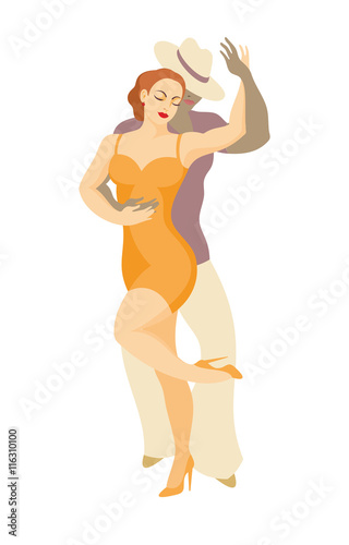 lady and gentleman dance Latin America salsa
