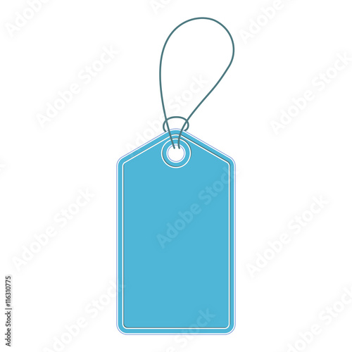 Vintage blue price tag. Price tag vector.