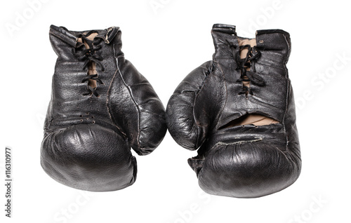 old boxing gloves