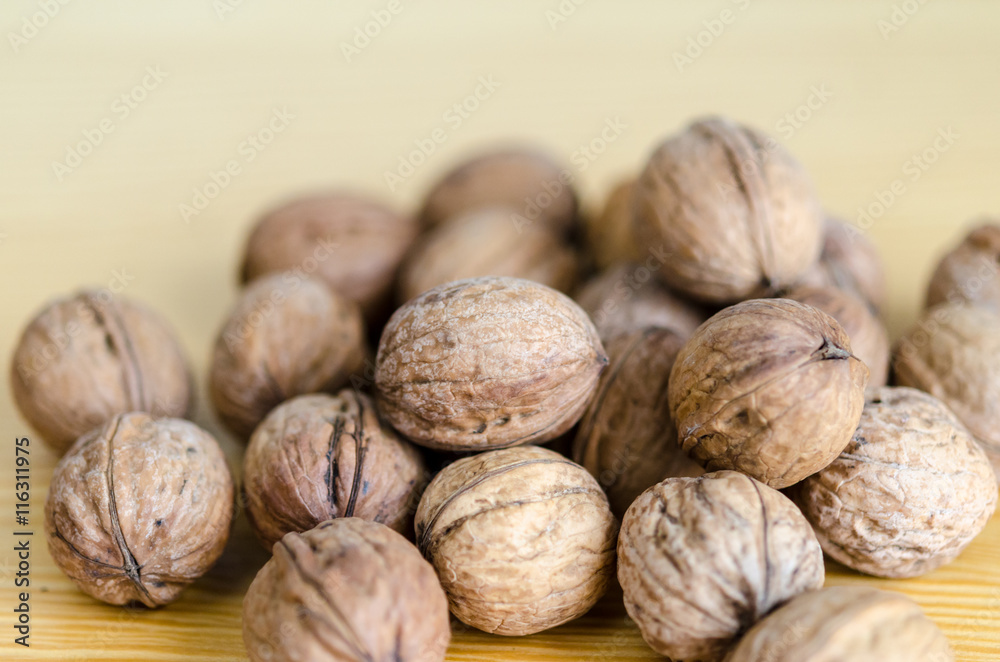 Group of walnuts Group of walnuts