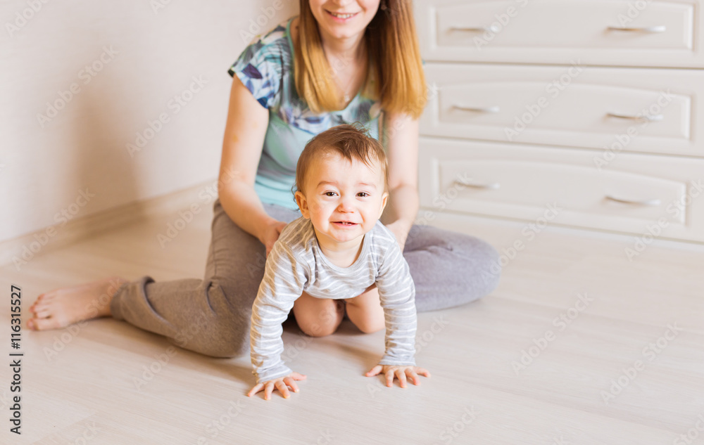 crawling funny baby boy indoors at home crawling funny baby boy indoors at home