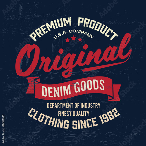 Retro typography vintage artwork outfit brand logo print for tee t-shirt