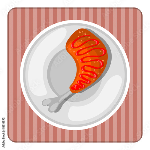 Chicken leg icon