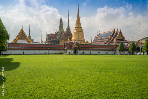 Wat Phra Keow. The royal temple in Bangkok, Thailand photo